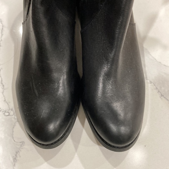 Vince Camuto Black Leather Tall boots - Picture 2 of 8